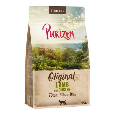 Purizon 6,5 kg + 6 x 70g Pouch Hühnerfillet mit Lachs