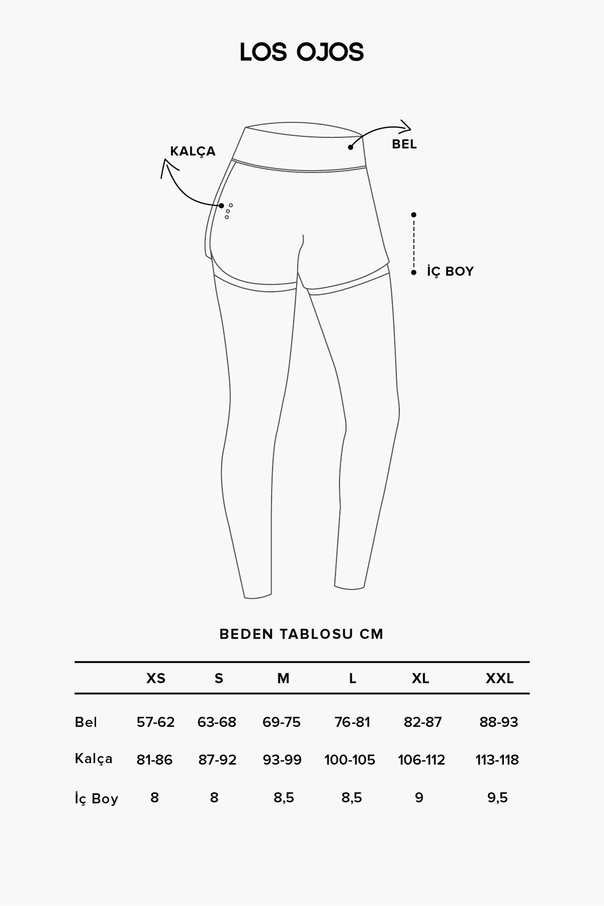 LOS OJOS  Weiße 2-Lagen-Sportshorts für Damen – Strumpfhose mit Shorts 2in1