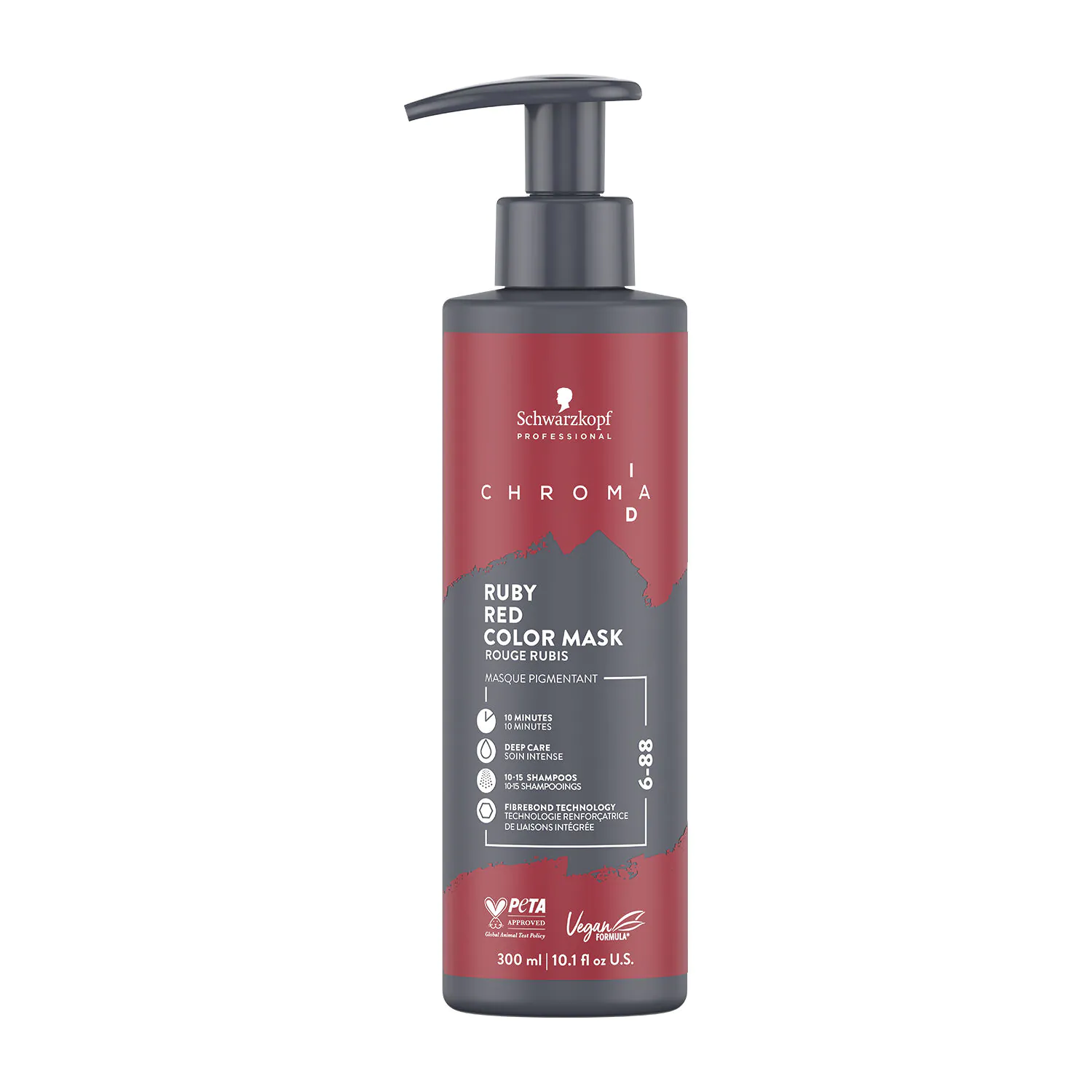 Schwarzkopf Professional Chroma ID maska za farbanje kose za crvene i bakrene nijanse, 6-88 rubin crvena