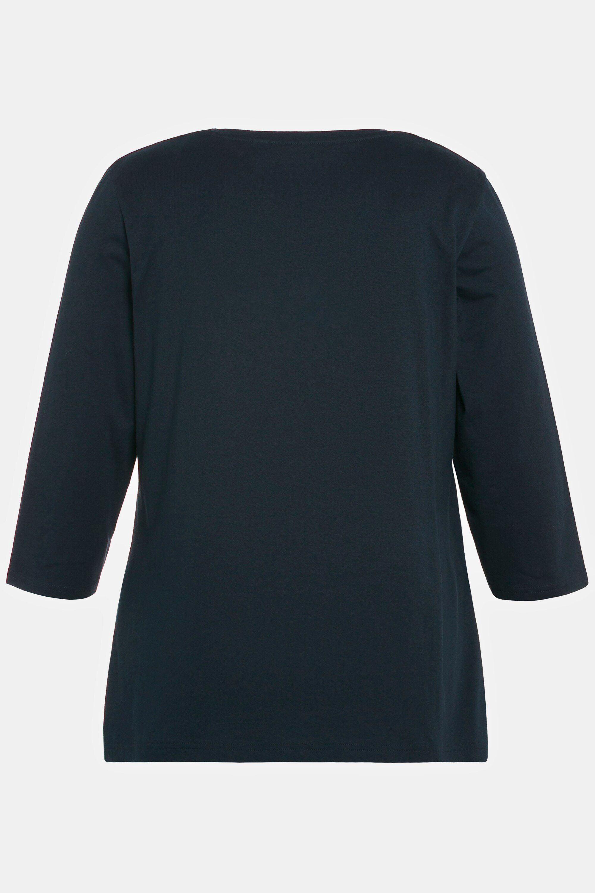 Ulla Popken Umstandsshirt Bellieva-Shirt Stillfunktion A-Linie Blumen