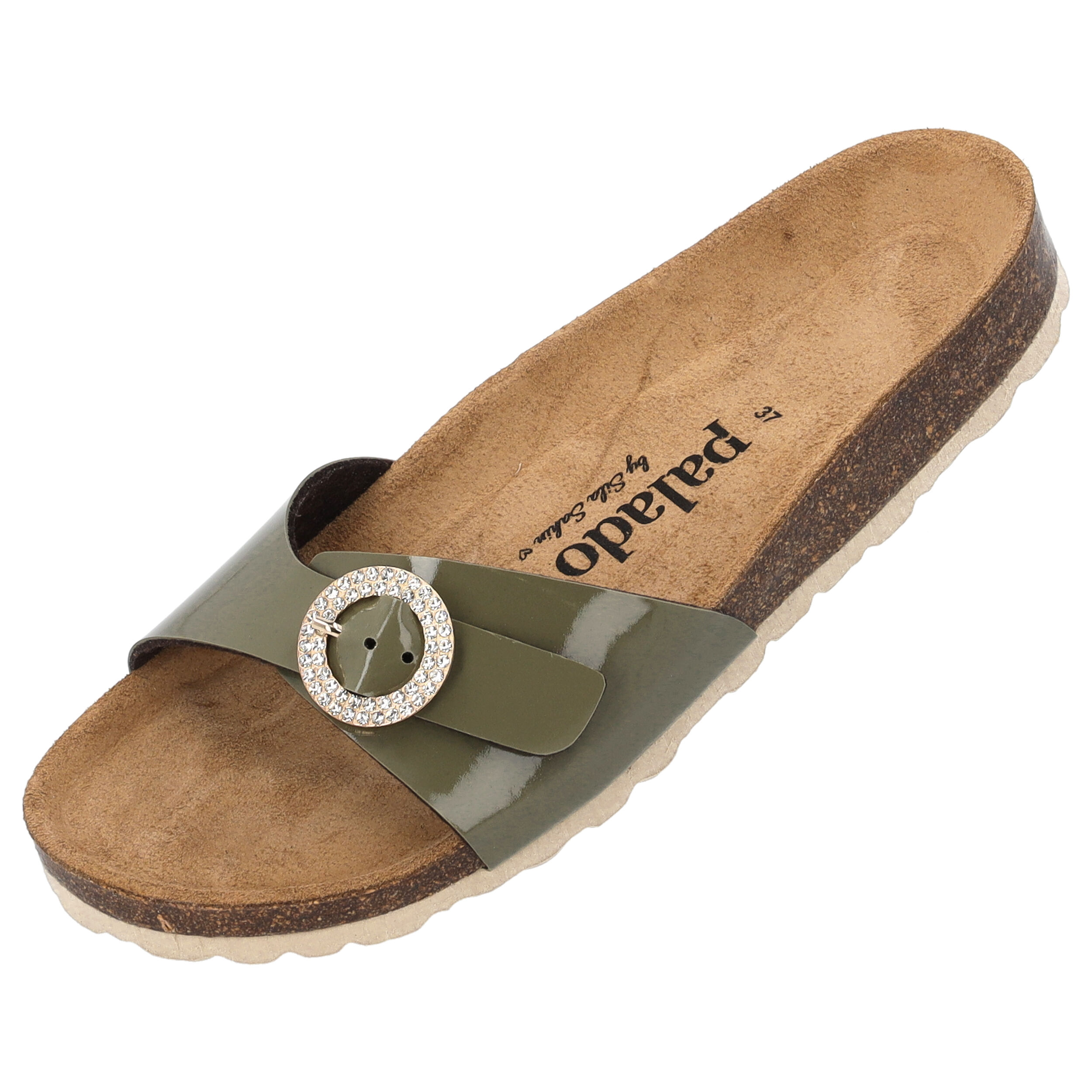 Palado Malta RD by Sila Sahin, Pantoletten, Damen, Khaki Lack