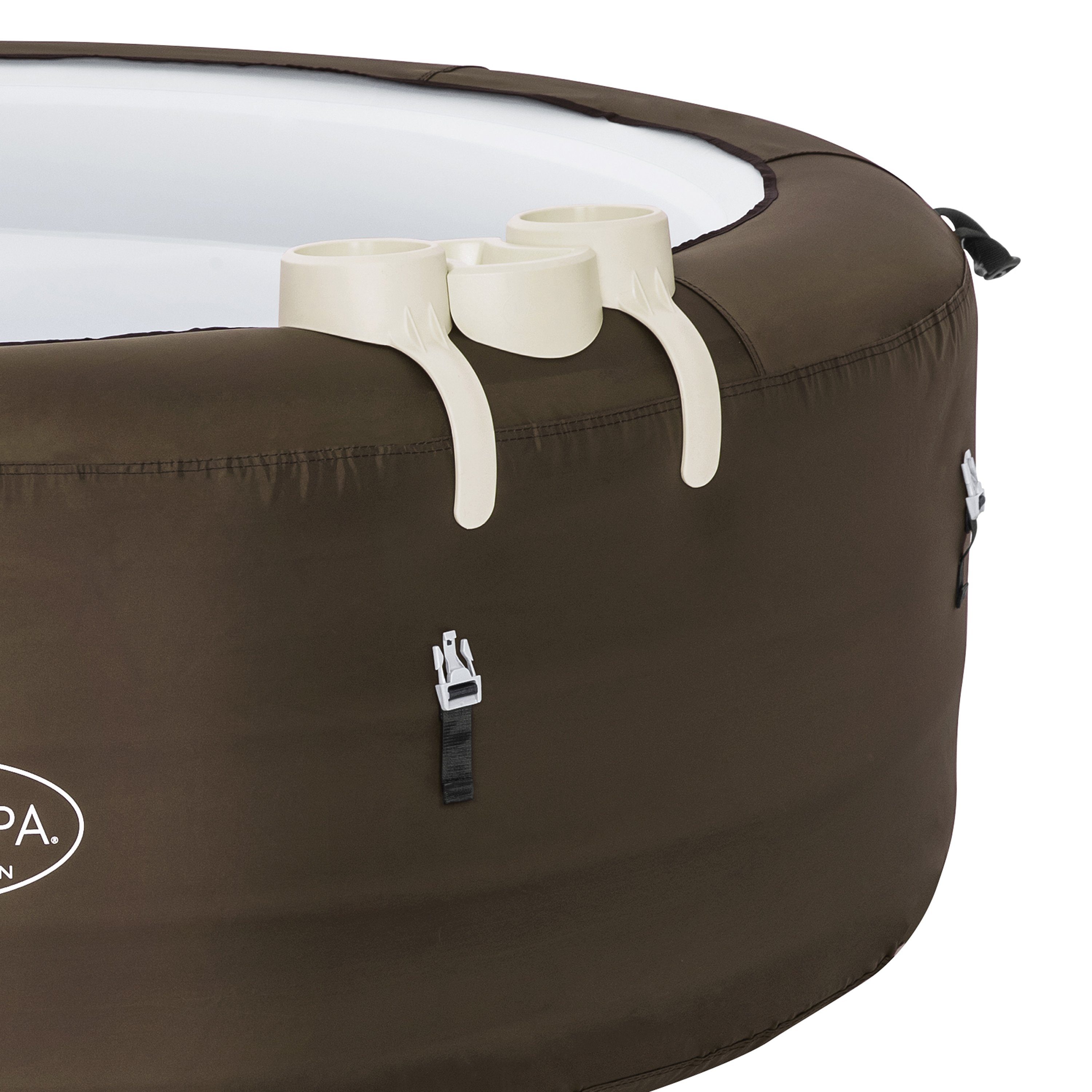 BESTWAY Whirlpool LayZSpa, Whirpool Ø196cm Lay-Z-Spa Aufblasbar Pool Massage-System 24 Std. Service von Bestway Filterpumpe Indoor & Outdoor TÜV/GS geprüft