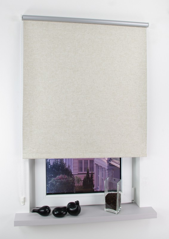 Powertec Bella Casa Seitenzugrollo Easy, leinen Verdunkelung, 180 x 82 cm