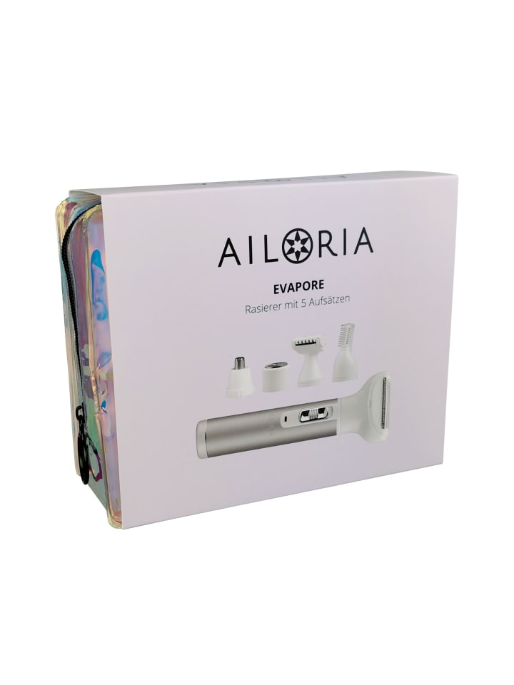 Ailoria EVAPORE SET Rasierer mit verschiedenen Aufsätzen USB in silber günstig kaufen onesize