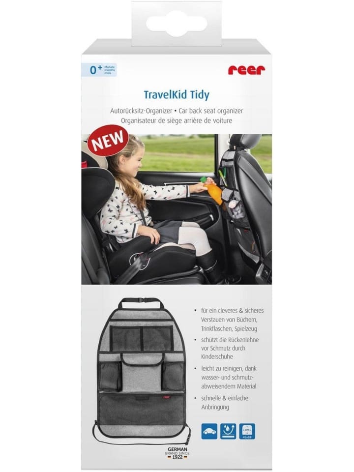 Reer TravelKid Tidy Autorücksitz-Organizer in Grau ab 0 Monate günstig kaufen onesize