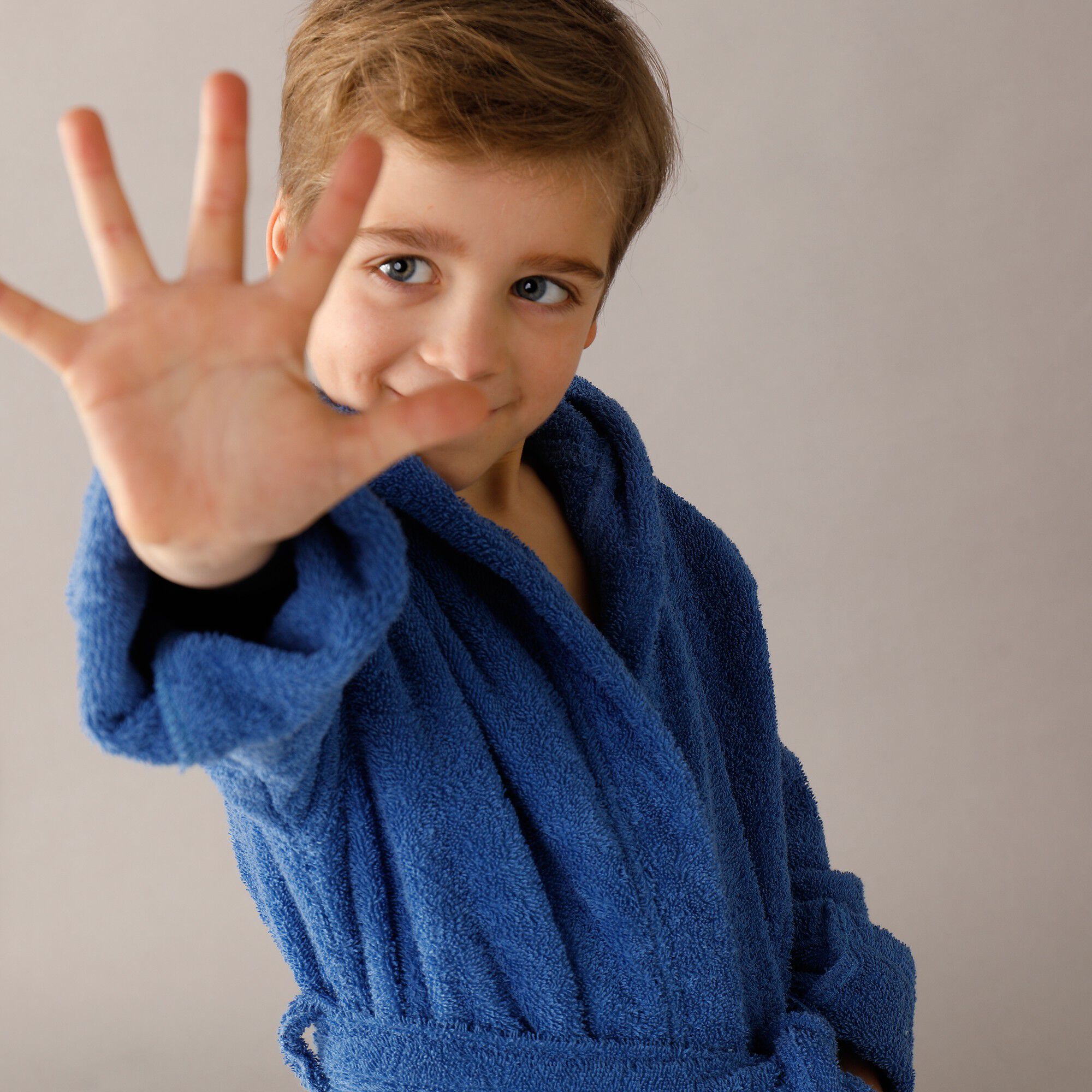 Peignoir enfant éponge bouclette à capuche