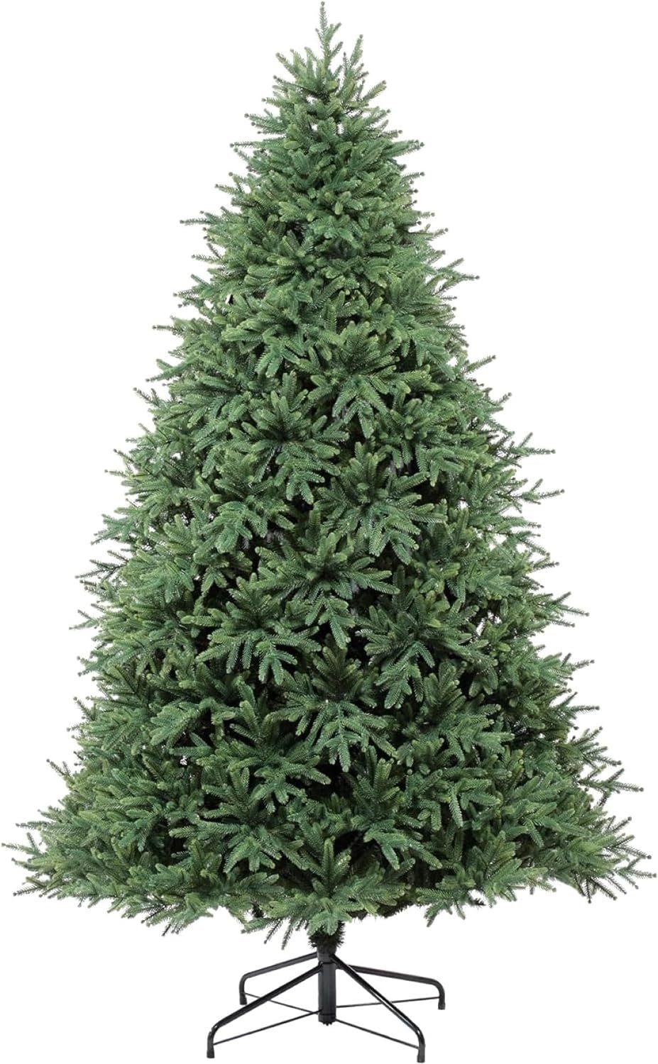 JUNG Künstlicher Weihnachtsbaum Künstlicher Spritzguss Weihnachtsbaum 190cm Tannenbaum Weihnachtsdeko, Edeltanne, Nordmanntanne Premium Edel, Baum Tanne, Christbaum + Ständer Weihnachtsbäume künstlich Naturgetreu Nordmann