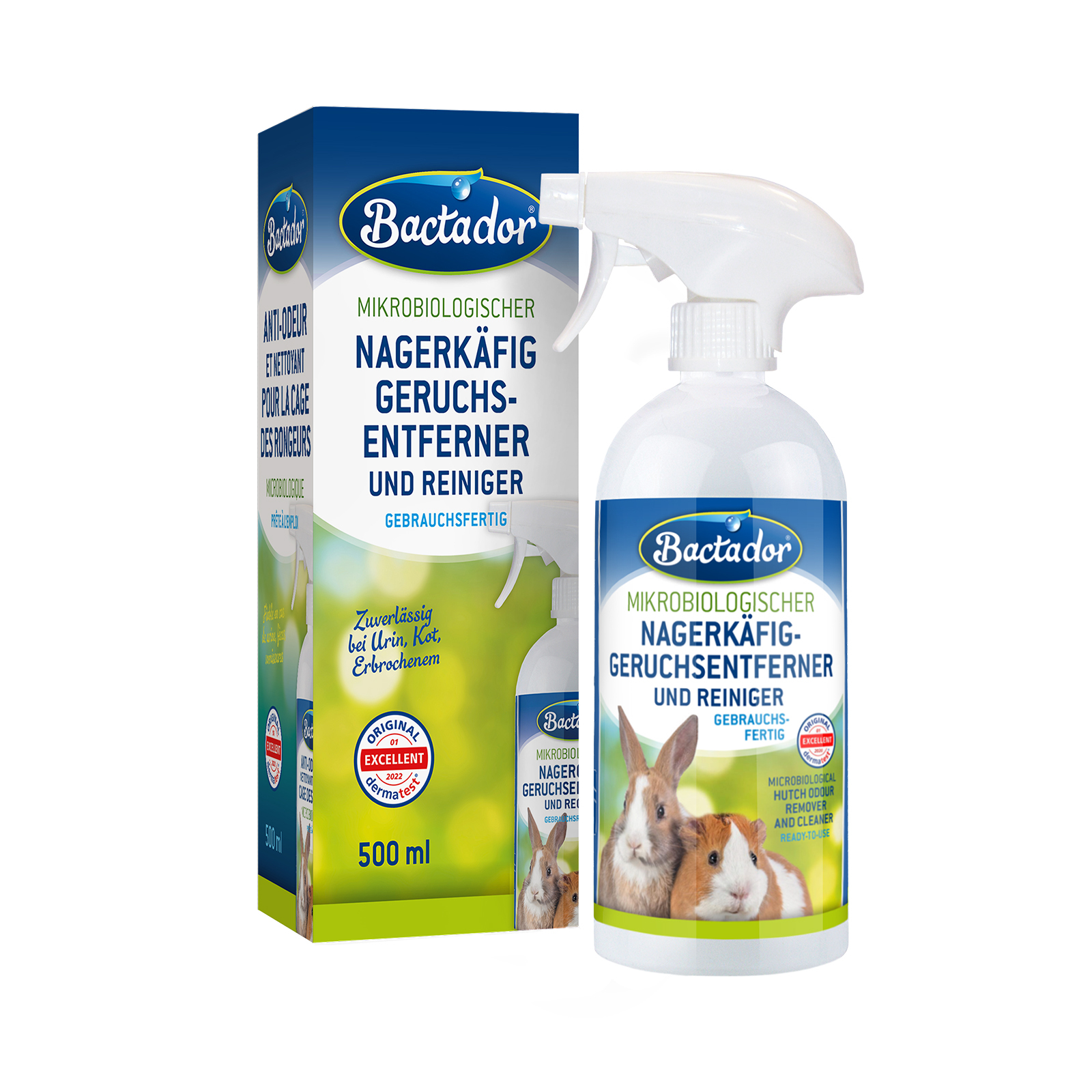 Bactador Käfigreinigung & Hygiene Bactador Käfig Geruchsentferner 500ml