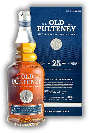 Old Pulteney 25 Years Old Pulteney 25 Years Ein großartig gereifter maritimer Single Malt. Alter 25 J. - 0,7	 Liter - Vol 46%