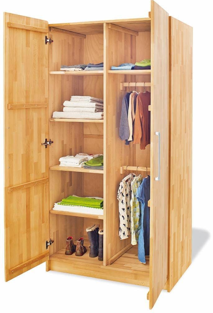 Pinolino® Kinderkleiderschrank Natura 2-türig; Made in Europe