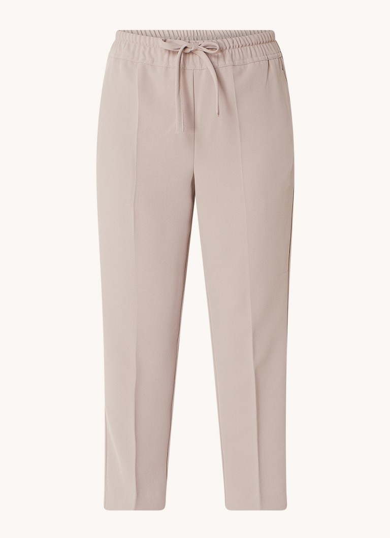 Pantaloni Reiss Hailey cu talie înaltă, croială slim, lungime scurtă și buzunare laterale.