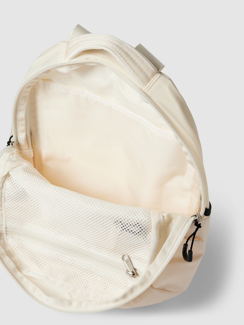 Rucksack mit Logo-Stitching Modell 'BOREALIS MINI' in ecru