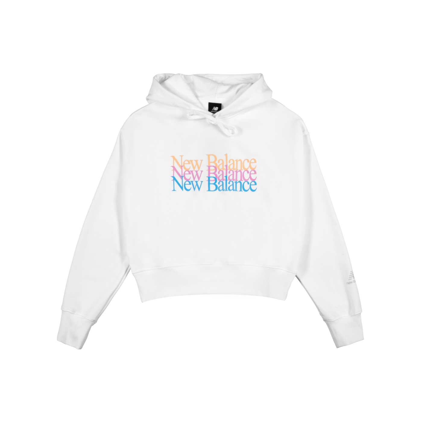 New Balance Ess CEL Fleece Hoody Damen Weiss FWT