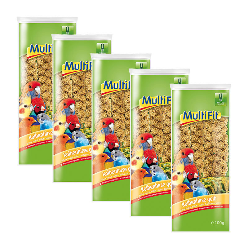 MultiFit Snacks MultiFit Kolbenhirse gelb 5x100 g