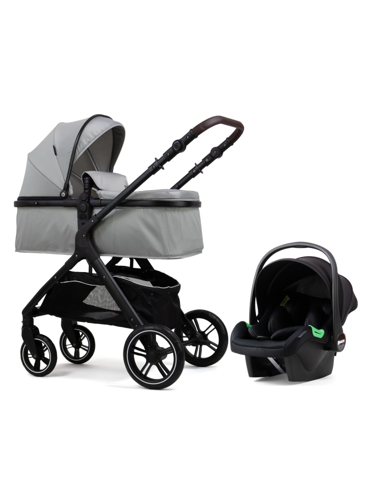 PIXINI Nelio Kinderwagen 3in1 Set glossy silver günstig kaufen onesize
