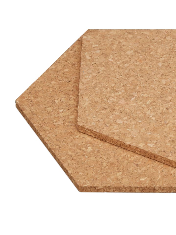 relaxdays 14 x Korkpinnwand in Natur - (B)20 x (H)17,5 x (T)0,5 cm günstig kaufen onesize