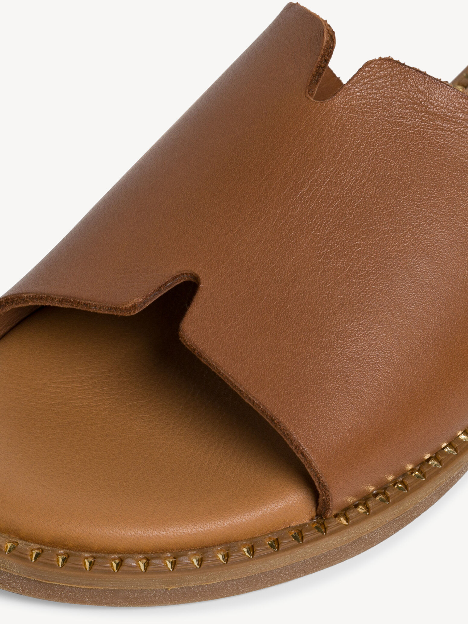 Mule en cuir - marron