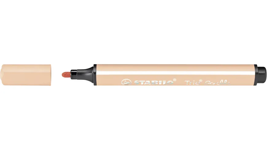 STABILO® Gefederter Dreikant-Filzstift - STABILO Trio Scribbi - 8er Pack - mit 8 verschiedenen Farben sortiert
