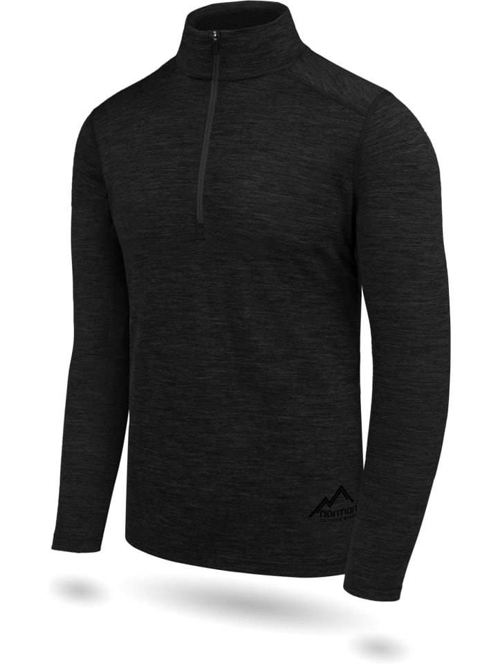 Normani Outdoor Sports Herren Merino Langarmshirt und Hose Canberra/Sydney in Schwarz günstig kaufen
