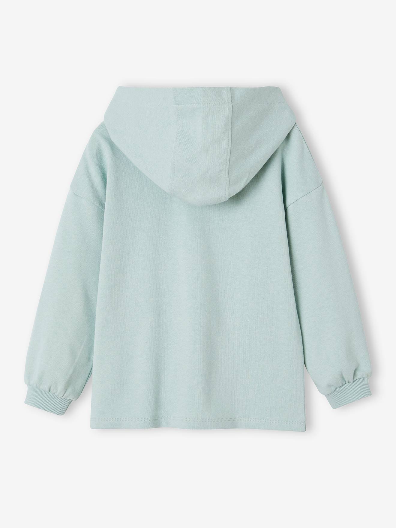 Vertbaudet Mädchen Sport-Sweatshirt im College-Look - aqua