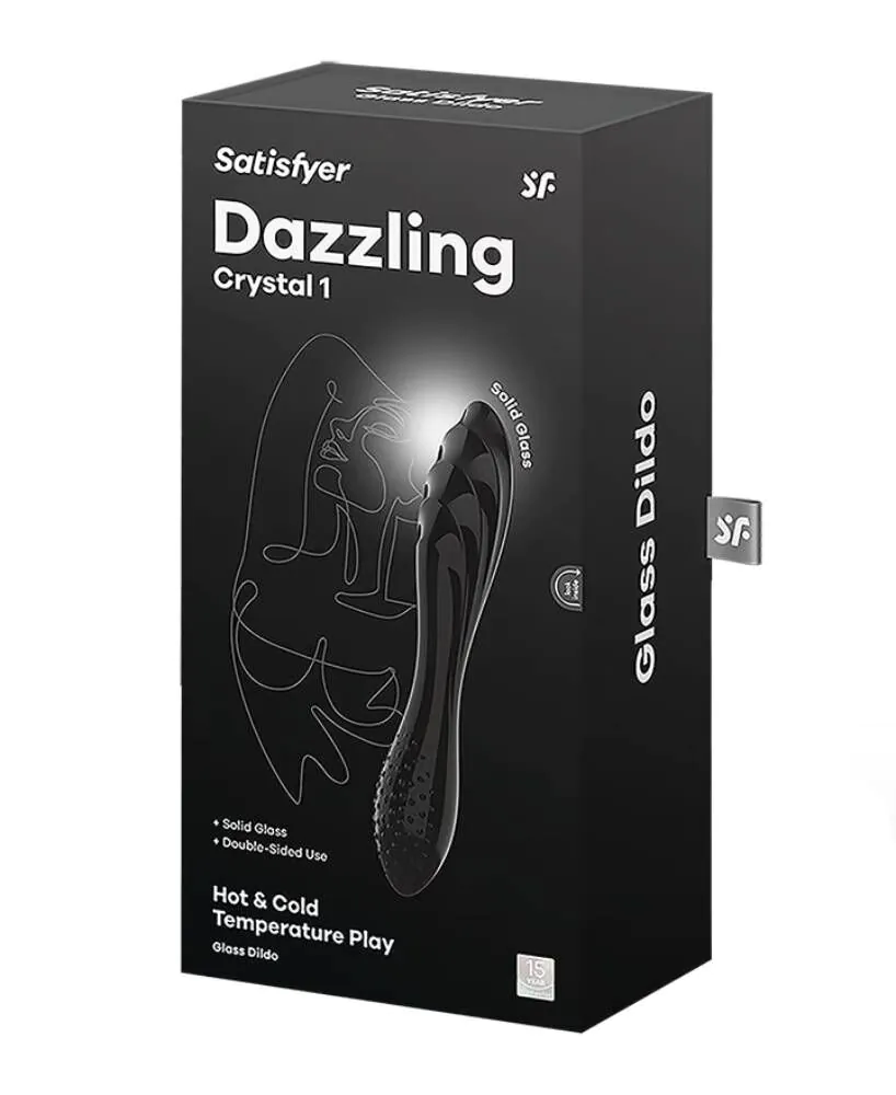 „Satisfyer Dazzling CrystalBlack“ masažuoklis