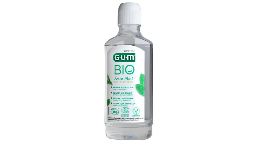 GUM BIO Fresh Mint Mundspülung 500 ml