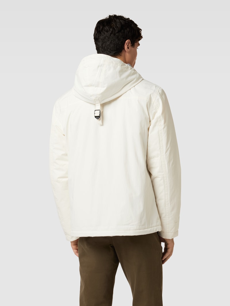 Jacke mit Label-Stitching Modell 'RAINFOREST' in offwhite
