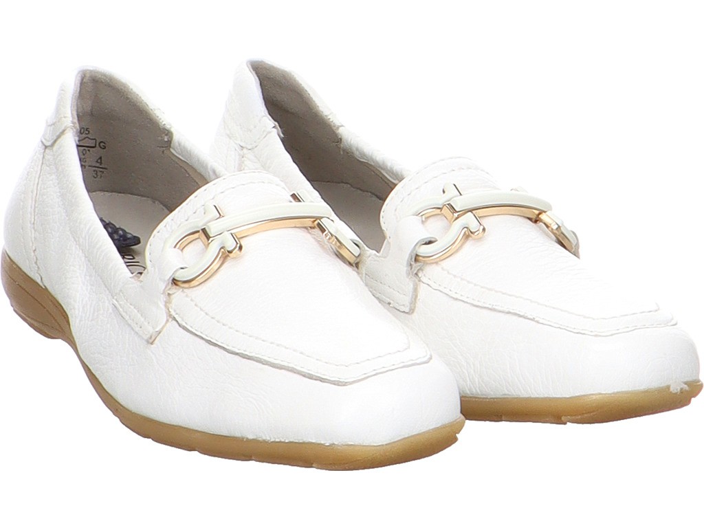 CAPRICE Klassische Slipper weiss white deer