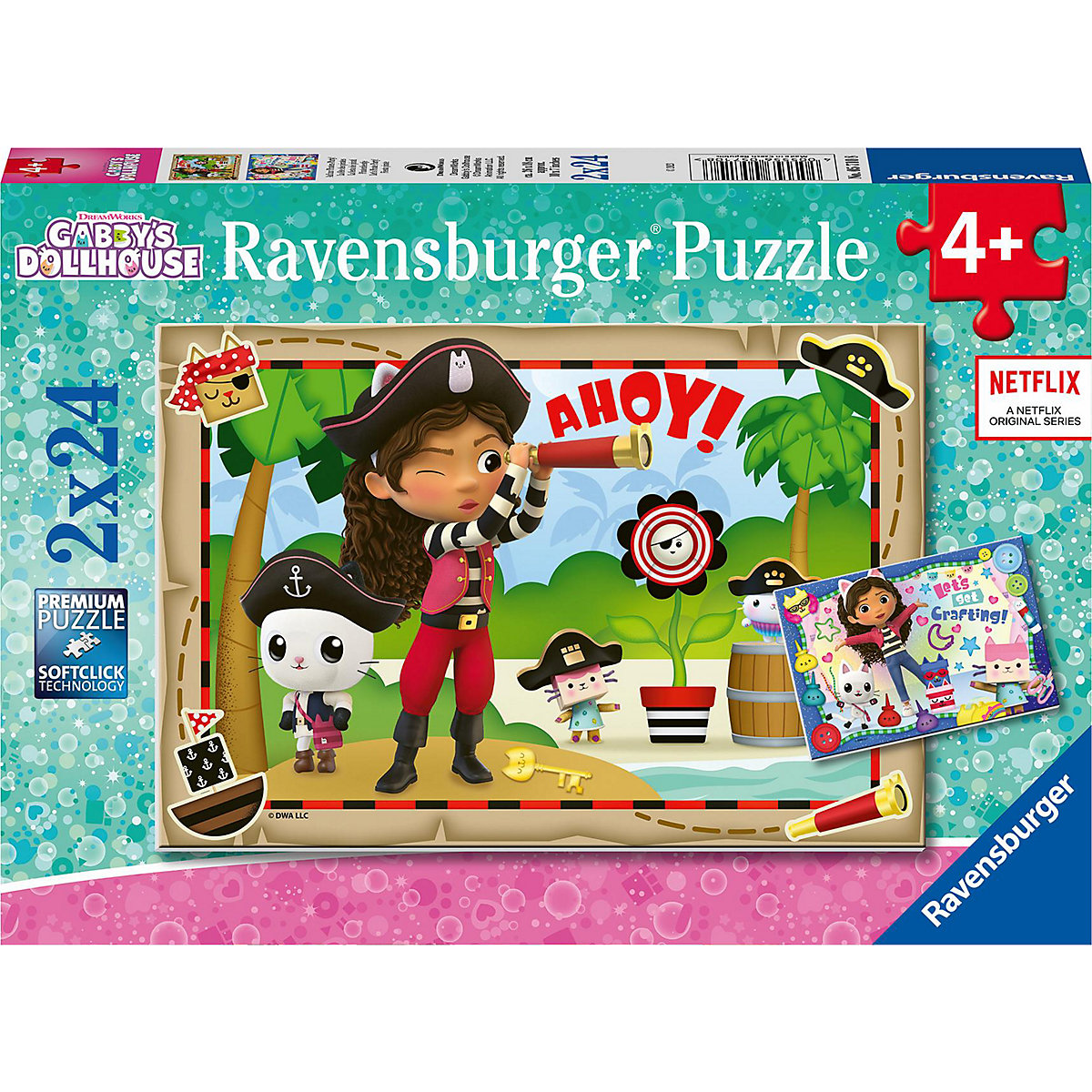 Puzzles Gabby's Dollhouse, 2 x 24 Teile