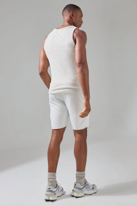 Man Active geripptes Muscle-Fit Gym Tanktop