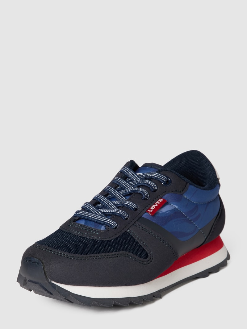 Sneaker mit grafischem Muster Modell 'ALEX S' in marineblau