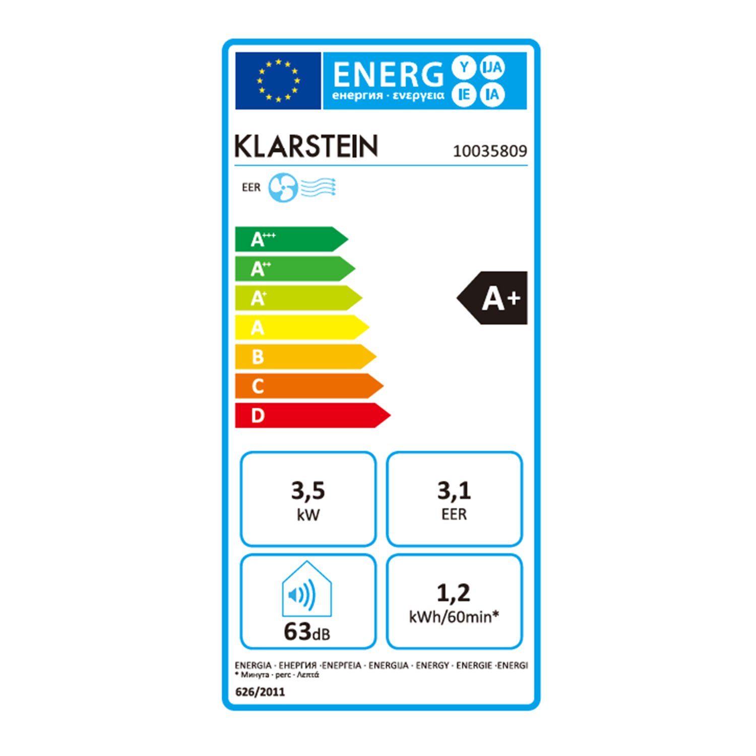 Klarstein Klimagerät Grandbreeze Eco 12K, Klimagerät mobil Air Conditioner Kühlgerät Luftkühler