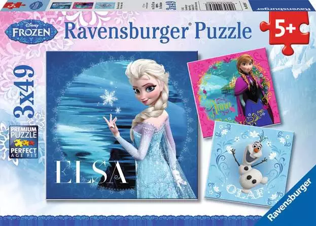 Kinderpuzzle ab 5 Jahren - Elsa, Anna & Olaf - 49 Teile