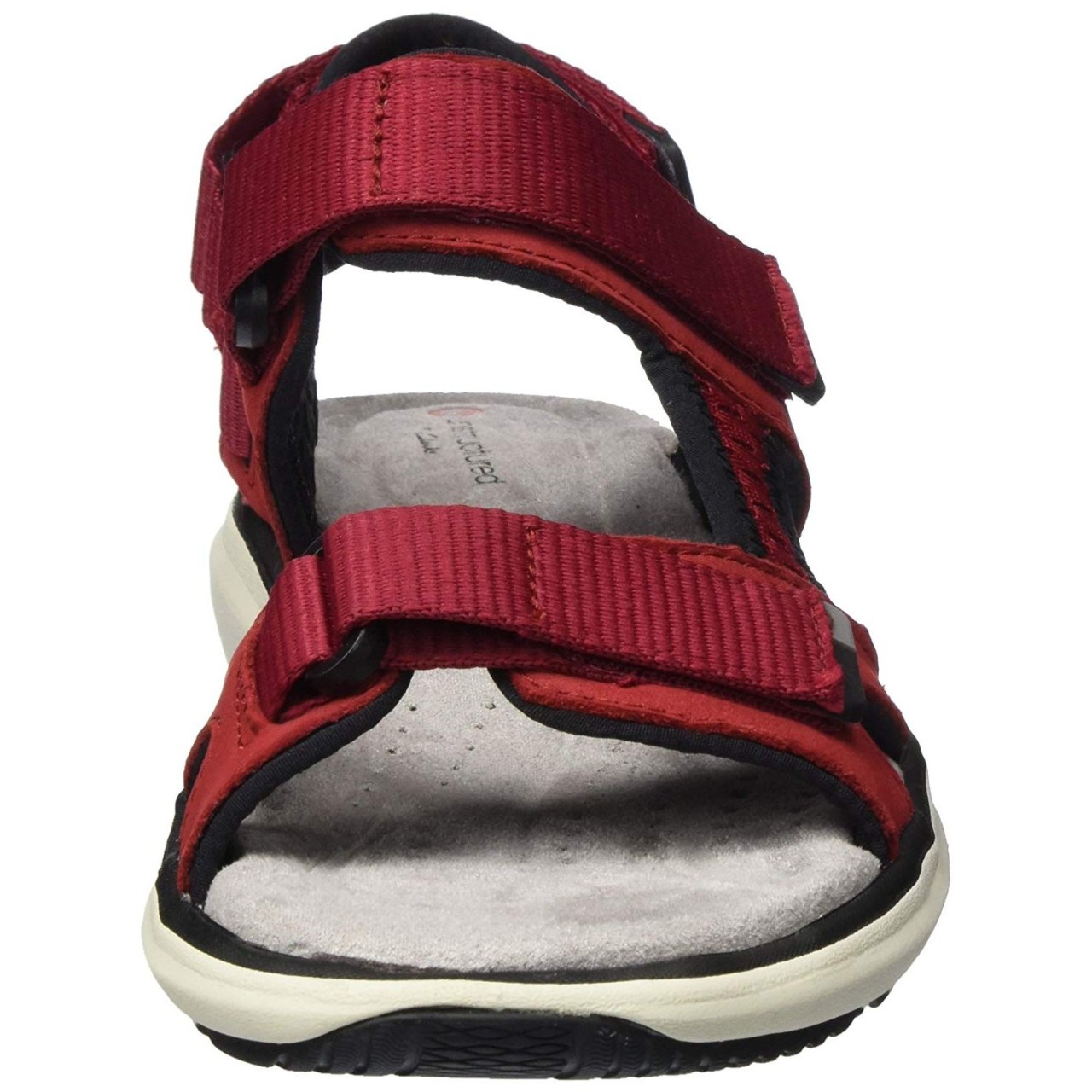 CLARKS Komfort Sandalen rot