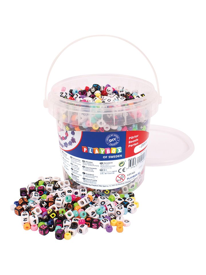 Playbox 2000tlg. Buchstaben-Perlenset in Bunt - ab 3 Jahren günstig kaufen onesize