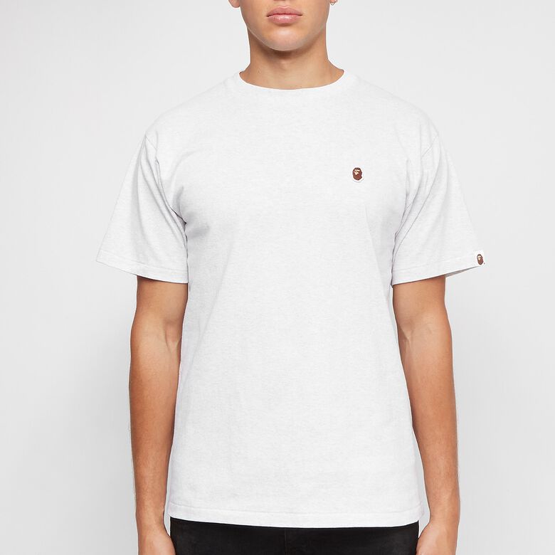 A Bathing Ape Head One Point Tee gray