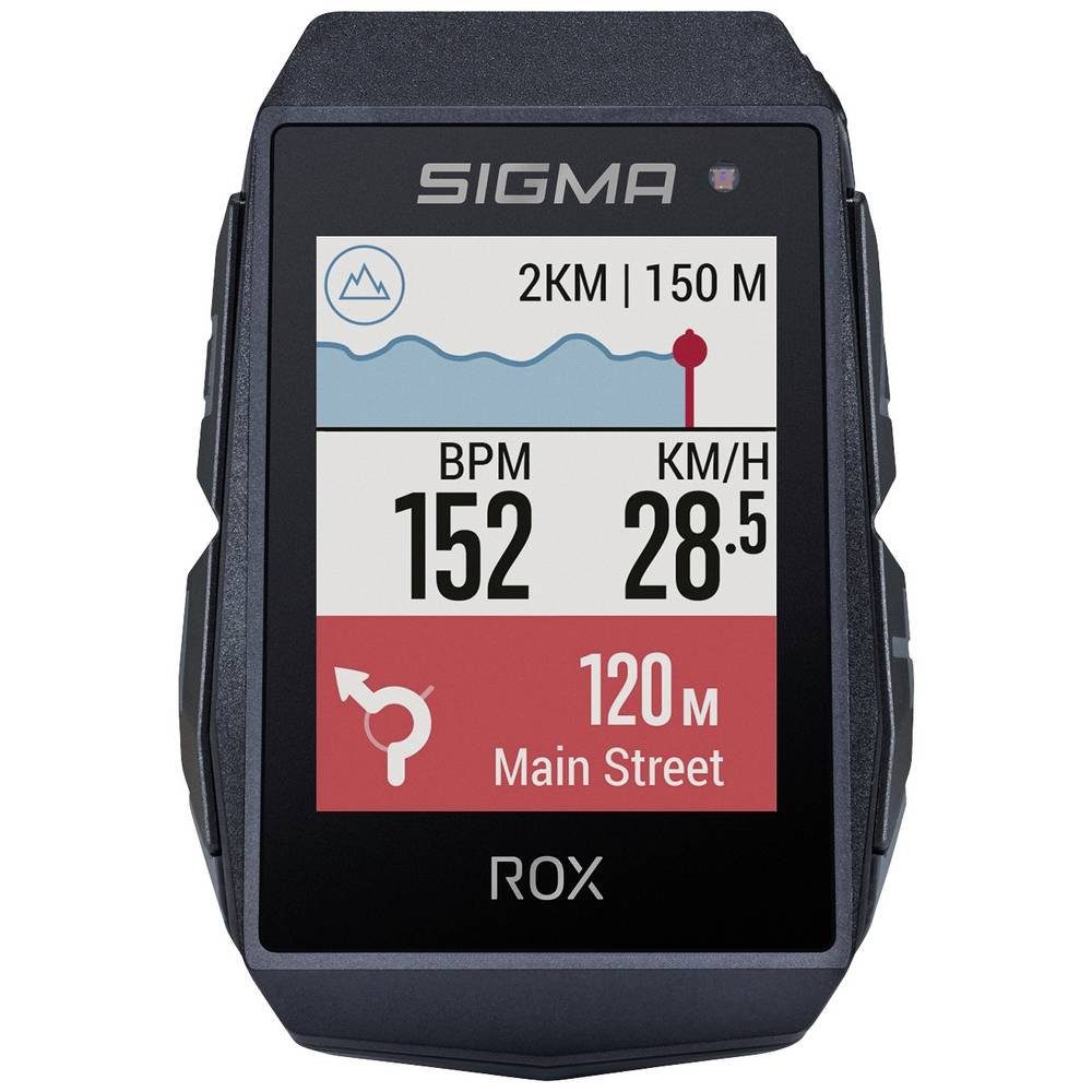 SIGMA SPORT Black) Sensor Set Fahrrad-Navigationsgerät (GPS, GLONASS, spritzwassergeschützt)