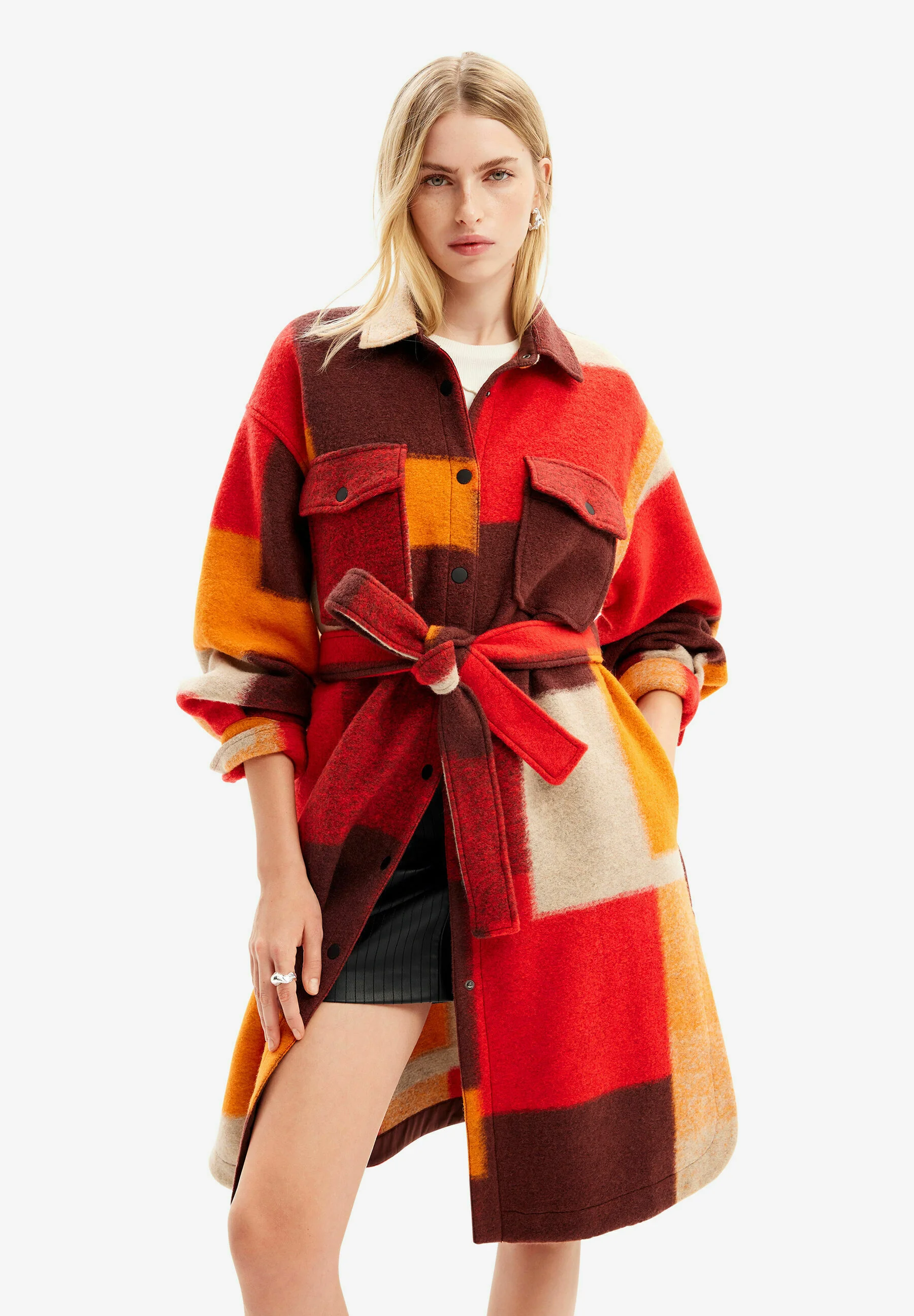 Desigual CHECKED - Abrigo clásico