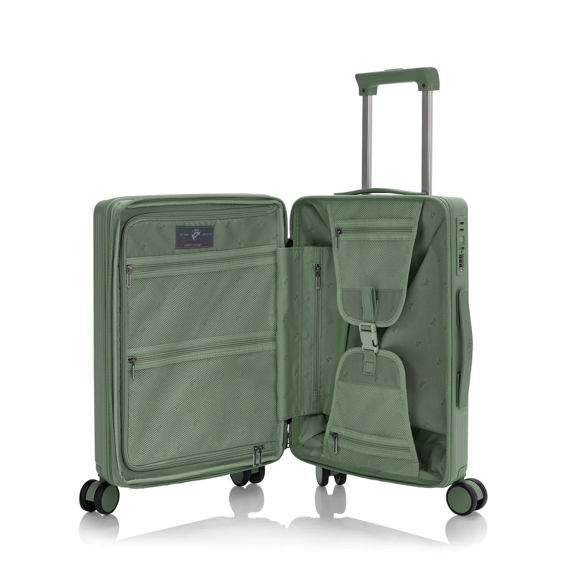 Heys Handgepäck-Trolley Earth Tones - 4-Rollen-Kabinentrolley S 53 cm erw., 4 Rollen Rollen