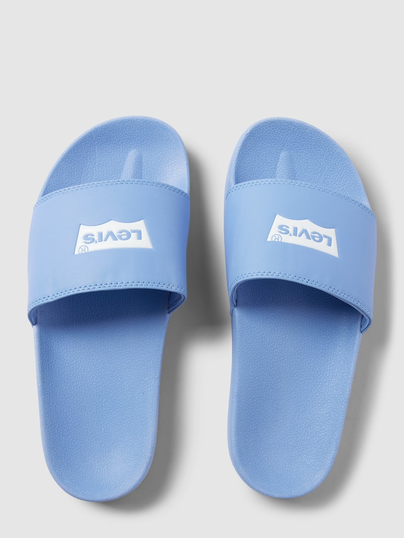Slides mit Label-Print Modell 'JUNE BATWING' in flieder