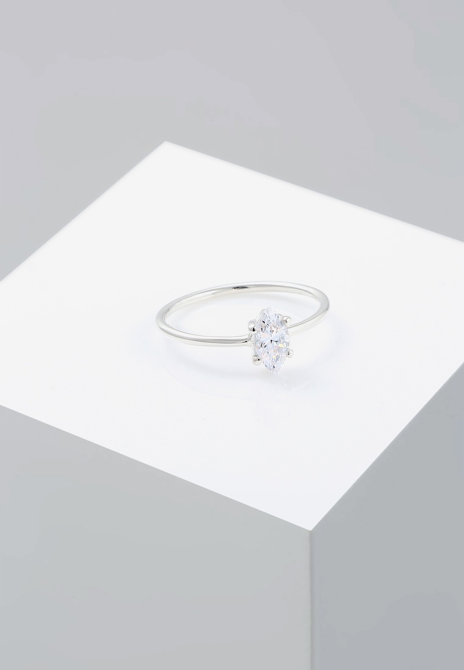 Elli Marquise zirconia Minimal 925 Silver