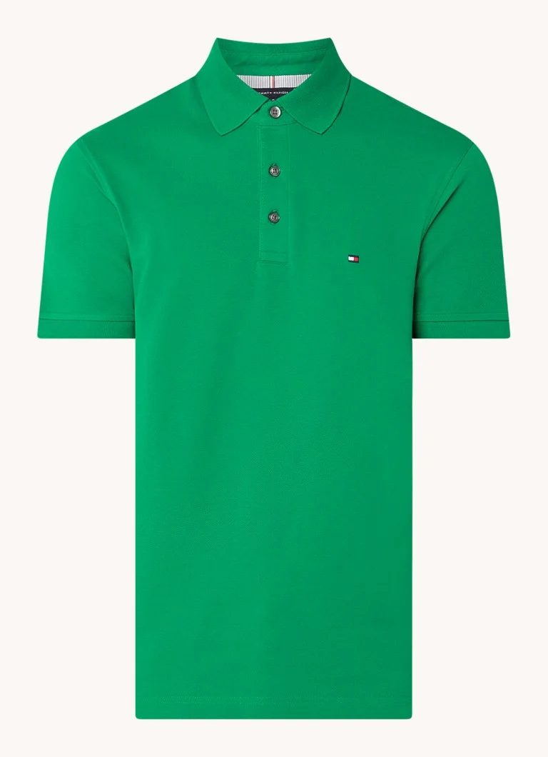 Polo Tommy Hilfiger 1985 slim fit com bordado do logotipo