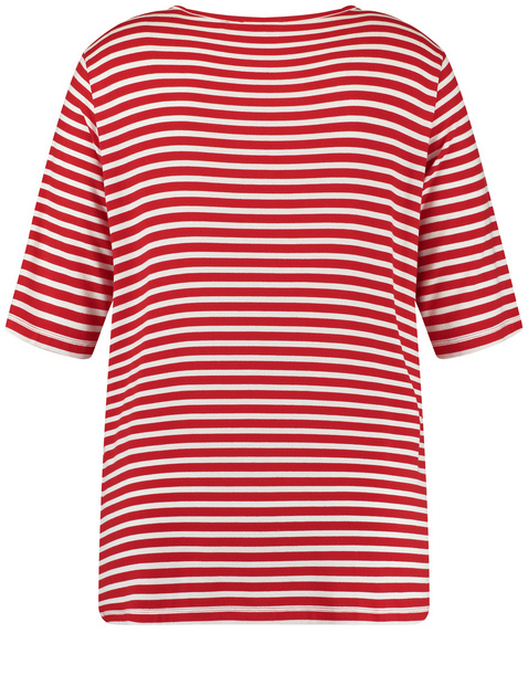 Henley Shirt mit Ringel-Dessin