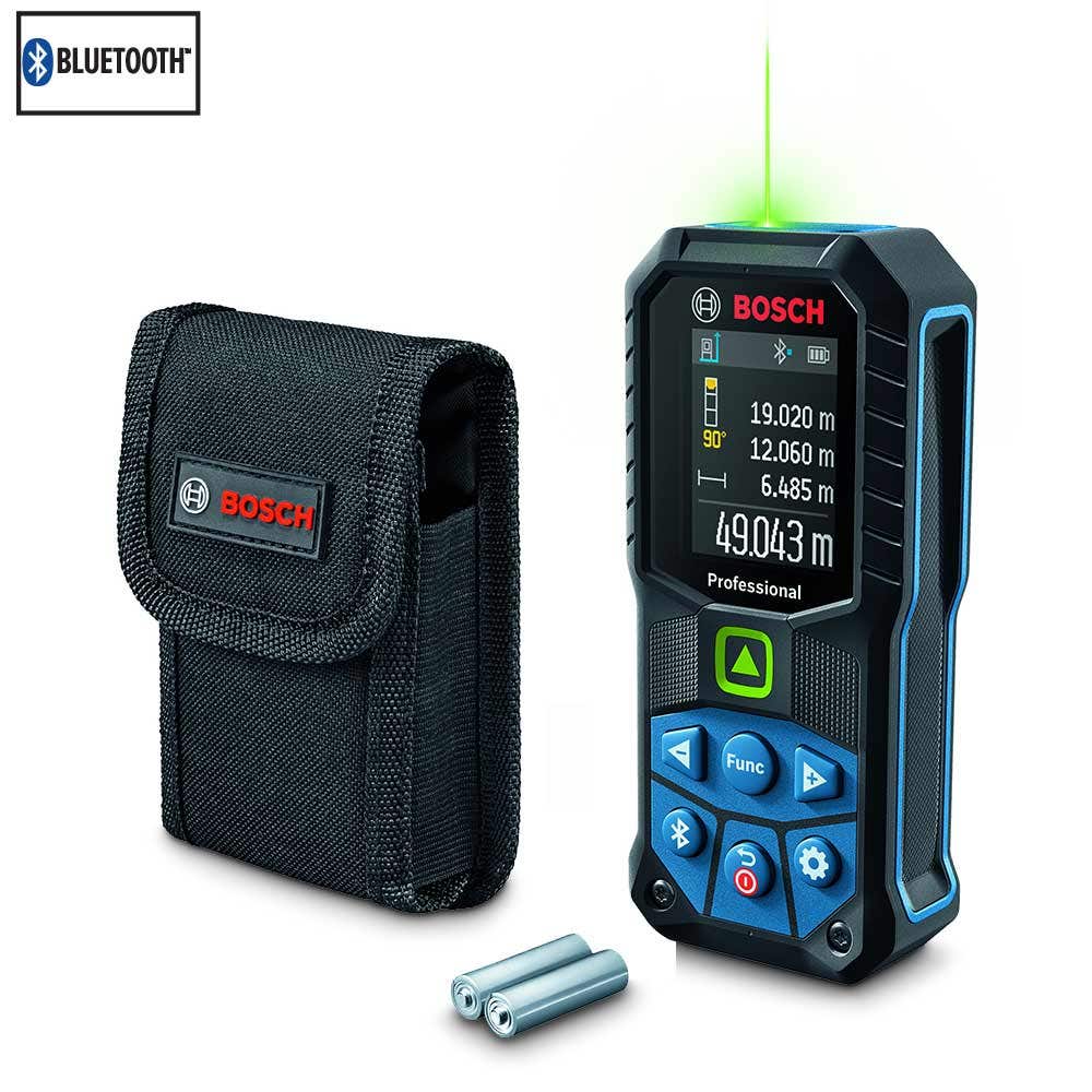 Medidor de distância Bluetooth BOSCH 50M com feixe verde GLM 50-27 CG 0.601.072.UK0