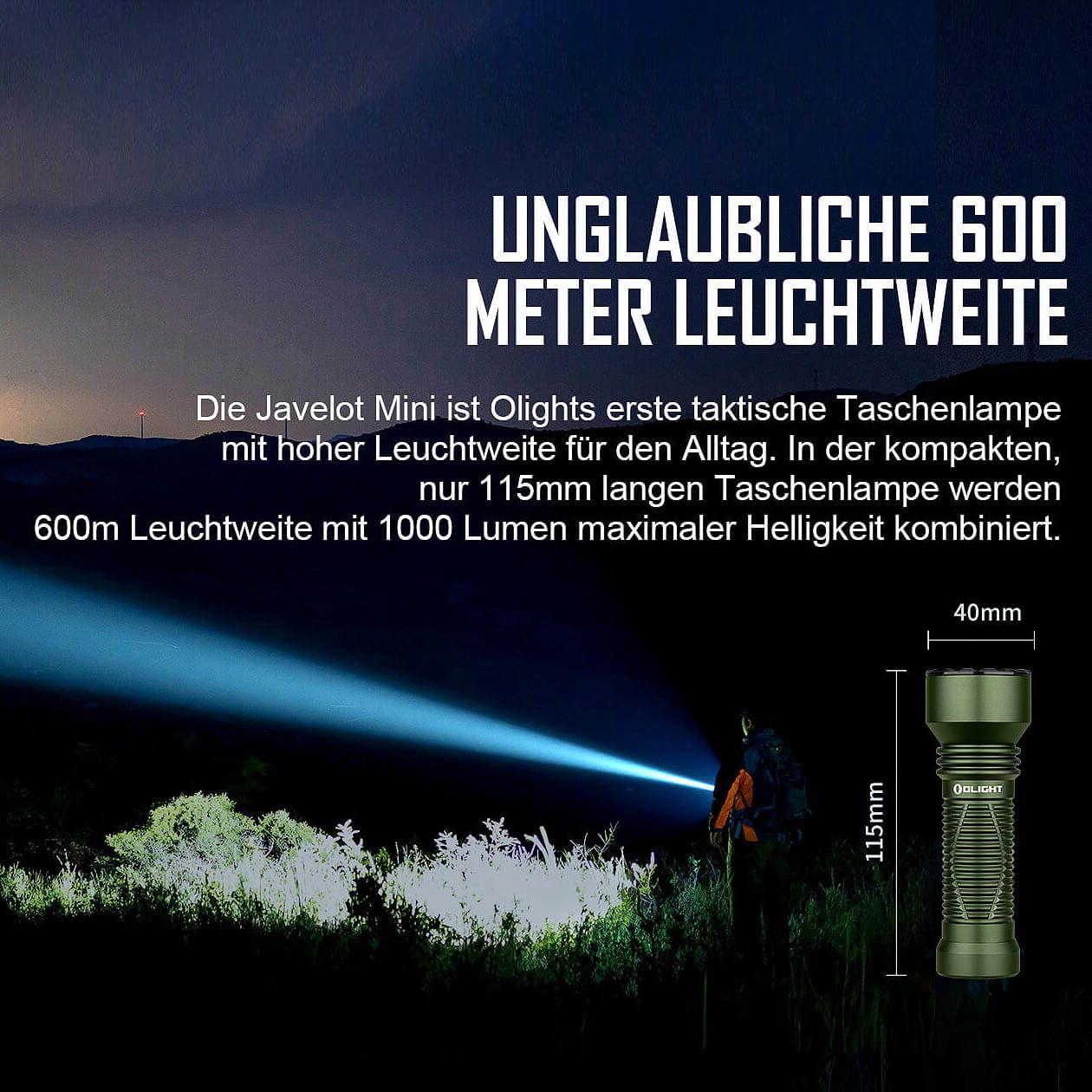 Javelot Mini EDC LED Taschenlampe