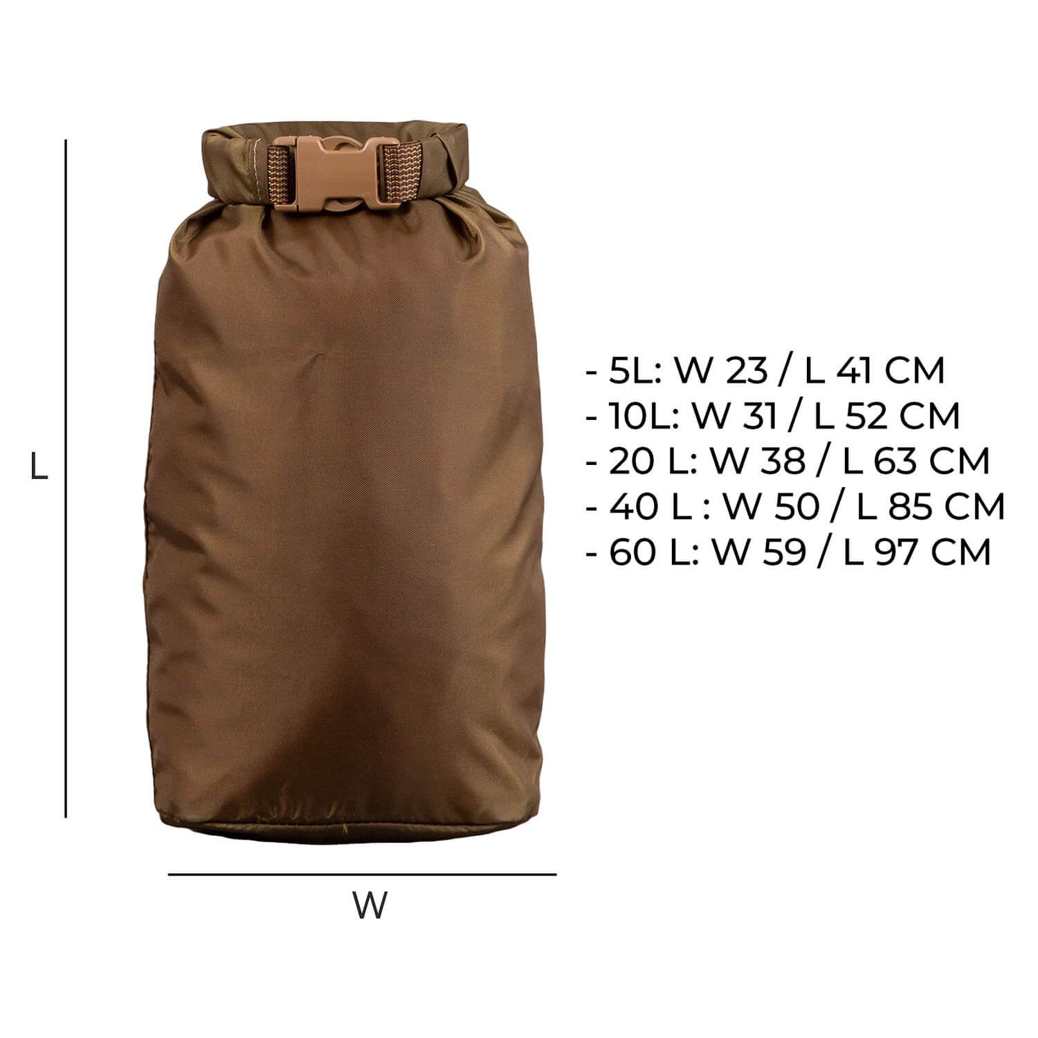Rolltop Stuffsack 210D