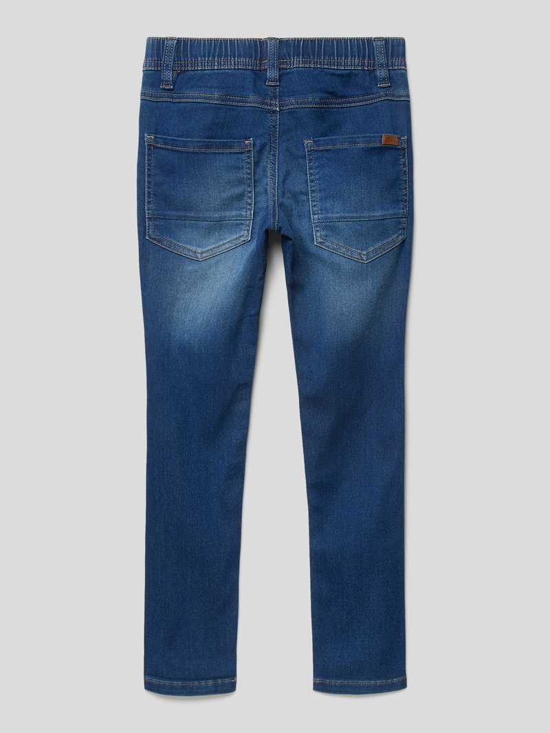 Jeans mit elastischem Bund Modell 'ROBIN' in dunkelblau