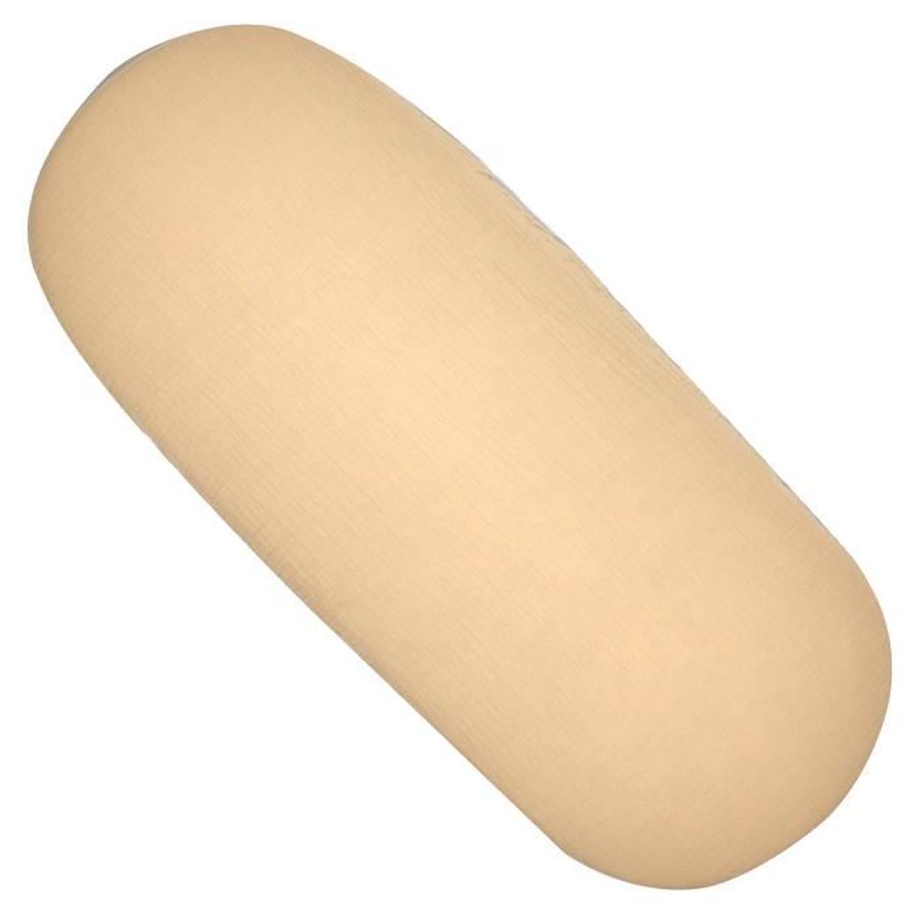 Drap housse couffin ovale en gaze de coton, Jeanne Biscuit Dès la naissance marron