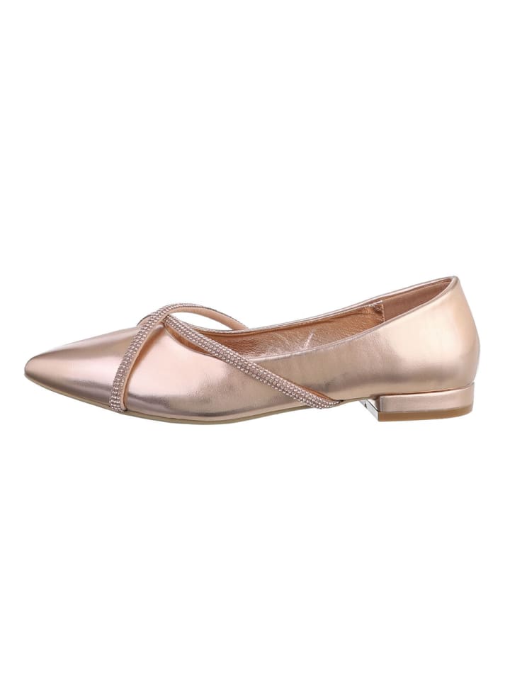 Ital-Design Ballerina in Roségold günstig kaufen