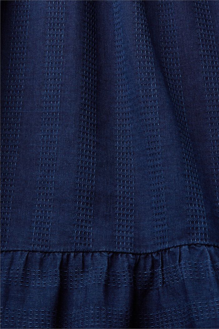 Gestuftes Midikleid aus Baumwolle
